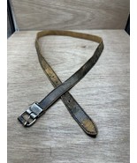 Vintage Distressed Leather Belt 45 Inches - $13.47 CAD