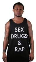 Diamond Supply Co Drogas Sexo Y Rap Negro O Amarillo Tanque Top Muscle Camisa Eu - £16.58 GBP
