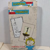 Charlie Brown Peanuts Linus SUBTRACTION Math Flash Cards - Complete Set ... - €9,70 EUR