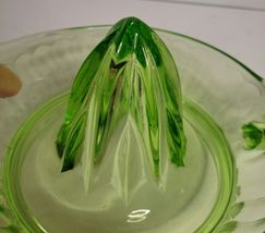 Green Uranium Depression Glass Juicer/Reamer image 4