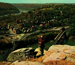 Harpers Ferry WV Panorama From Maryland Heights UNP Vtg Chrome Postcard O13 - £2.29 GBP