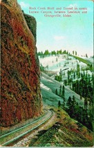 Lapwai Canyon Royal Creek Bluff and Tunnel Grangeville Idaho ID 1909 DB Postcard - £13.12 GBP