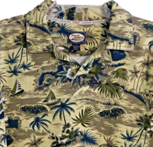 Tommy Bahama Hawaiian Graphic Polo Shirt Size L Cotton Short Sleeve Tropical - £17.53 GBP