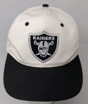 Vintage Los Angeles Raiders Baseball Hat Cap Snapback Nissin Black Hip H... - £30.53 GBP