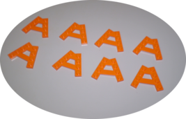 8 Used LEGO Orange Wedge, Plate A-Shape with 2 Rows of 4 Studs 15706  - £8.07 GBP