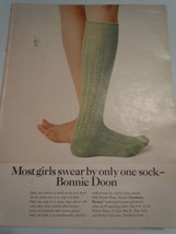 Vintage Bonnie Doon Socks Print Magazine Advertisement 1966 - $6.99