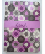 Coach Pink Gray Purple Journal Circle Notebook NEW SEALED 5.5 x 7.75 in - $79.19