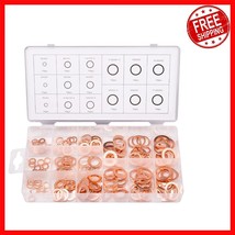 Metric Copper Sealing Washer Kit - 150PCS for Automotive and Plumbing Needs - $406.53 MXN