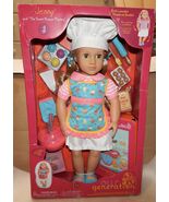 Our Generation Jenny With Storybook &amp; Accessories 18" Posable Baking Dol... - $22.49