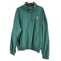 Vtg Wimbledon Lawn Tennis/ Croquet Club Green Windbreaker Sz L - $57.92