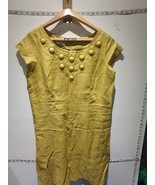 Kaliko Dress size 18 Linen Blend Yellow Colour BNWT - £71.39 GBP