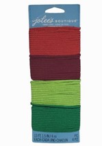 EK Success Brands Jolee&#39;s Boutique Fabric Cord 13.1 ft, Red and Green - £5.13 GBP