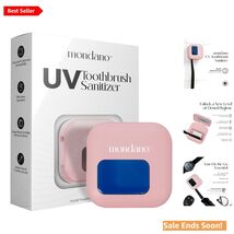 Pastel Pink UV-C Toothbrush Sanitizer: Clean with 99.9% Effectiveness An... - $59.35