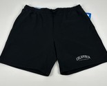 Columbia Men&#39;s Big &amp; Tall Fleece Trek Shorts in Black White Varsity Logo-1X - $29.99