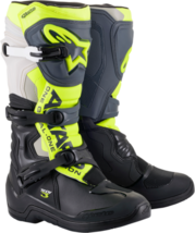 Alpinestars Mens Tech 3 Boots Black/Gray/Yellow Fluorescent 14 - £199.17 GBP