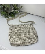 Genuine Whiting &amp; Davis Ivory Metal Mesh Handbag Purse Vintage 80’s Retro - €22,01 EUR