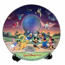 Walt Disney World 2000 Celebrate the Future Hand in Hand Decorative Plate/Stand - £17.19 GBP