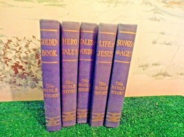 1917 The Bible Story-5 Volume Set King-Richardson Co. - £35.50 GBP