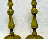 Matching Pair of 18th Century Heavy Brass Candlesticks - £233.62 GBP