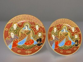 Antique Japan Moriage Satsuma 7" Plate Gods & Goddess Set Of 2 - €20,46 EUR Antique Japan Moriage Satsuma 7" Plate Gods & Goddess Set Of 2 - €20,46 EUR
