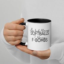 Generic Funny Mother&#39;s Day Coffee Color Mug - My Kid Throws Baseballs I throw F- - £14.97 GBP+