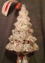 Ashland glass silver tree ornament-  -NEW - $9.89