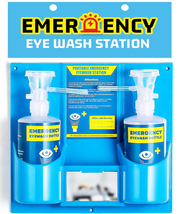 Emergency Eye Wash Station Portable Eyewash Safety Kit Wall Mount First-... - $34.24