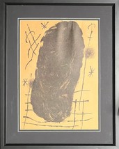 Joan Miro senza Titolo con Cornice Litografia Su Carta Surrealism Art - £124.38 GBP