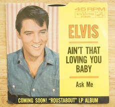 Elvis Presley RCA Victor 45 LP 7&quot; 47-8440 Ask Me Ain&#39;t That Loving You Baby - £16.44 GBP