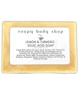 Lemon Turmeric Kojic Acid Soap Bar Dark Spots Hyperpigmentation Soap Dar... - £21.34 GBP