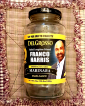 Franco Harris Immaculate Reception Glass Jar Del Grosso EMPTY Marinara C... - $9.83