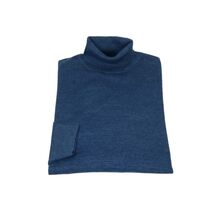 Men PRINCELY Wool Blend Turtle Neck Pullover Slim 84001-80 Indigo Blue 282 image 2