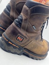 Timberland PRO Men&#39;s 8&quot; Boondock Comp-Toe Waterproof Work Boots Sz9W - Brown - £118.86 GBP