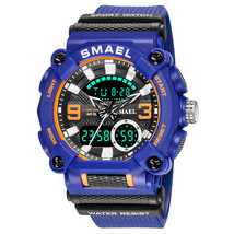 Smael Double Display Digital Watch Male Student Multi-Function Anti-Lumi... - £33.61 GBP