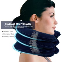 Cervical Neck Traction Medical Correction Device Cervical Support Posture Correc - £12.35 GBP