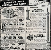 1949 Groban Retail Store Michigan Advertisement Vintage Military Surplus... - $19.99