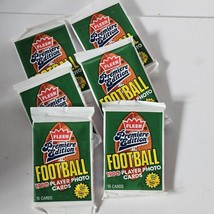 Lot of 6 1990 Fleer  NFL Football Premiere Edition 15 Card Packs Sealed - £7.07 GBP