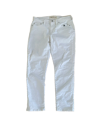 New Gap Women White Denim Best Girlfriend Slim Ankle Jeans Sz 28 Stretch... - $44.54