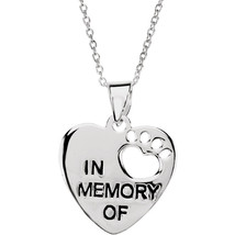 Sterling Silver Heart U Back™ &quot;In Memory&quot; Necklace - $1,137.08 MXN