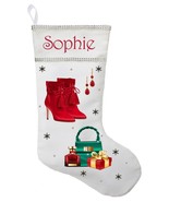 Fashion Christmas Stocking, Personalized Fashion Stocking, Fashionista Gift - £29.81 GBP