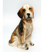 Cocker Spaniel Puppy Dog Ceramic Brown Figurine Med Size Vintage - £9.38 GBP