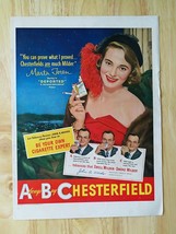 Vintage 1950 Marta Toren Chesterfield Cigarettes Original Ad - 921 - £5.27 GBP