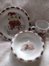 Mother Goose 1986 Japan Shafford Tempest childs dish set Humpty Dumpty - £19.55 GBP