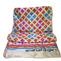 Emanuel Ungaro Maison Aix 45”x11” Jewel Case 100% Silk Scarf Vtg Made In Italy - £30.62 GBP