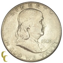 1949-S Argent Franklin Demi Dollar 50C (Choix Bu État) - £61.59 GBP