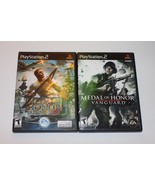 Lot of 2 PS2 Playstation 2 Medal of Honor: Vanguard and Rising Sun TESTE... - £9.89 GBP