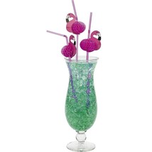 48 Pink Flamingo Bendy Straws - Tiki / Luau Beach Party Bar Supplies/Tab... - £12.67 GBP