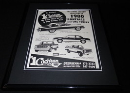 1980 #1 Cochran Pittsburgh Pontiac Framed 11x14 ORIGINAL Vintage Adverti... - $34.64