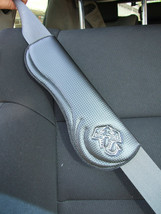 Carbon Fiber Car Seat Belt Cover Shoulder Cushion Pad , set of 2 for Fiat Abart - £11.32 GBP