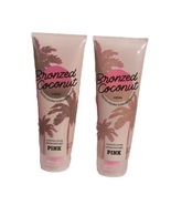 Victoria&#39;s Secret PINK Bronzed Coconut Scented Lotion 8 oz - 2 Pack - $45.47 CAD